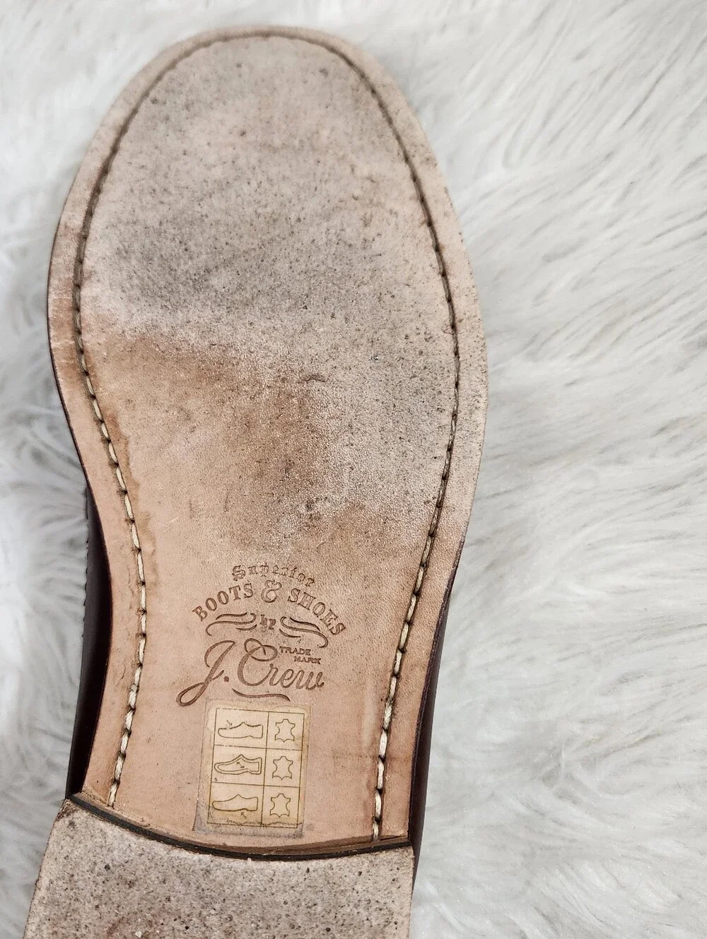 J. Crew Brown Leather Camden Loafers 10.5